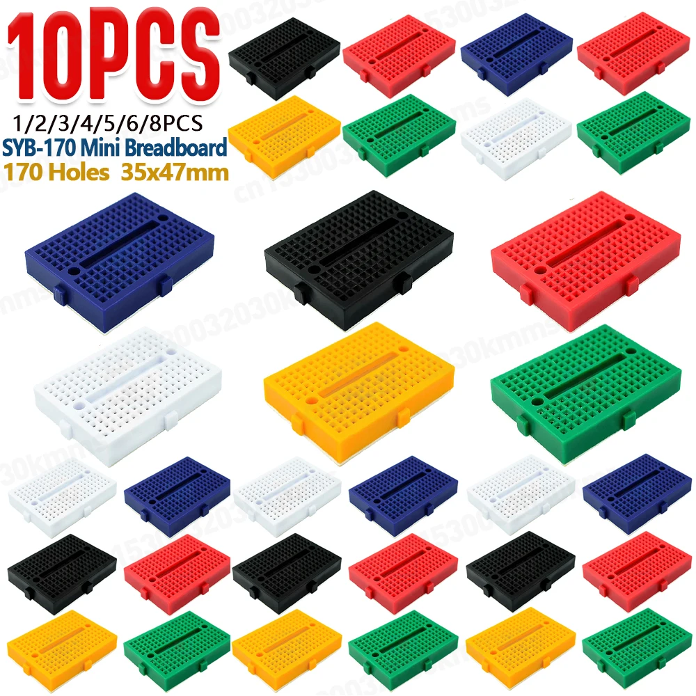 Diy Electronics Breadboard - 1–10 Stück SYB-170 Mini lötfreies Prototyp-Steckbrett