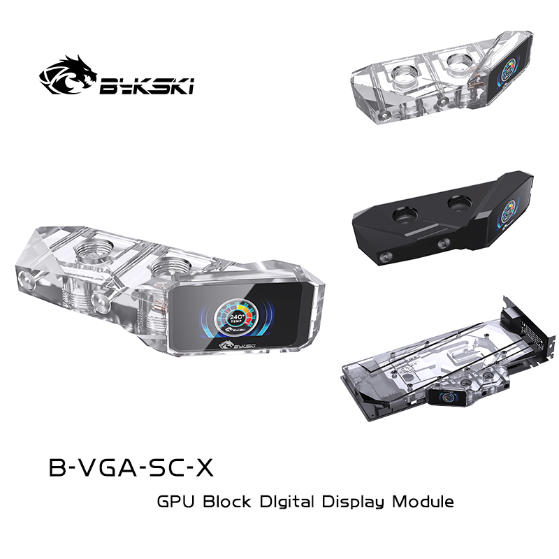 Oled Display Module - Bykski B-VGA-SC-X OLED Digital-Display LCD-Bildschirm Wasserkühlungsthermometer