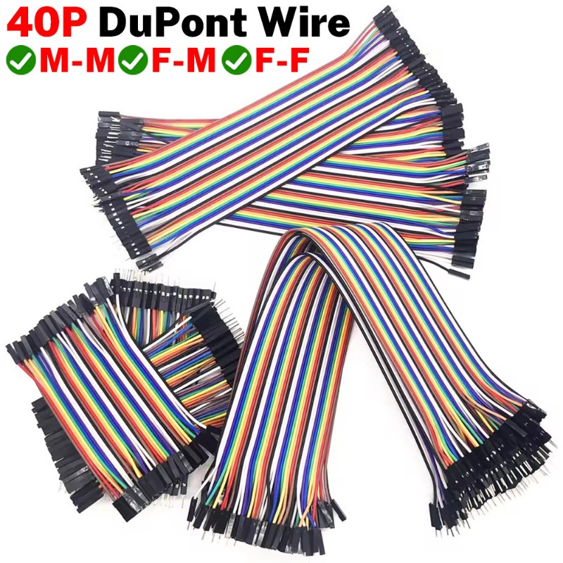 Diy Electronics Breadboard - 40-Pin Dupont Kabel-Set, Flachbandkabel 16,5cm 17,5cm