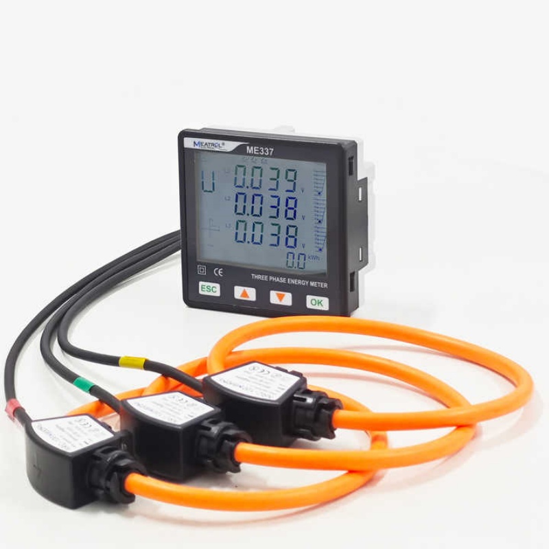Diy Electronics Store - Dreiphasiges Multifunktions-Smart-Messgerät ME337 RS485 Rogowski-Spule LCD