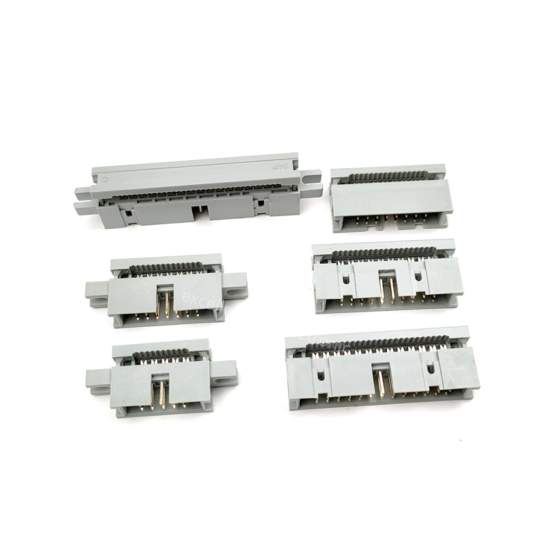 Male Female Header Pin - 5 Stück 2,54 mm IDC-Typ-Box-Header-Steckerleisten 10/14/16/18/20/30/34/40/50