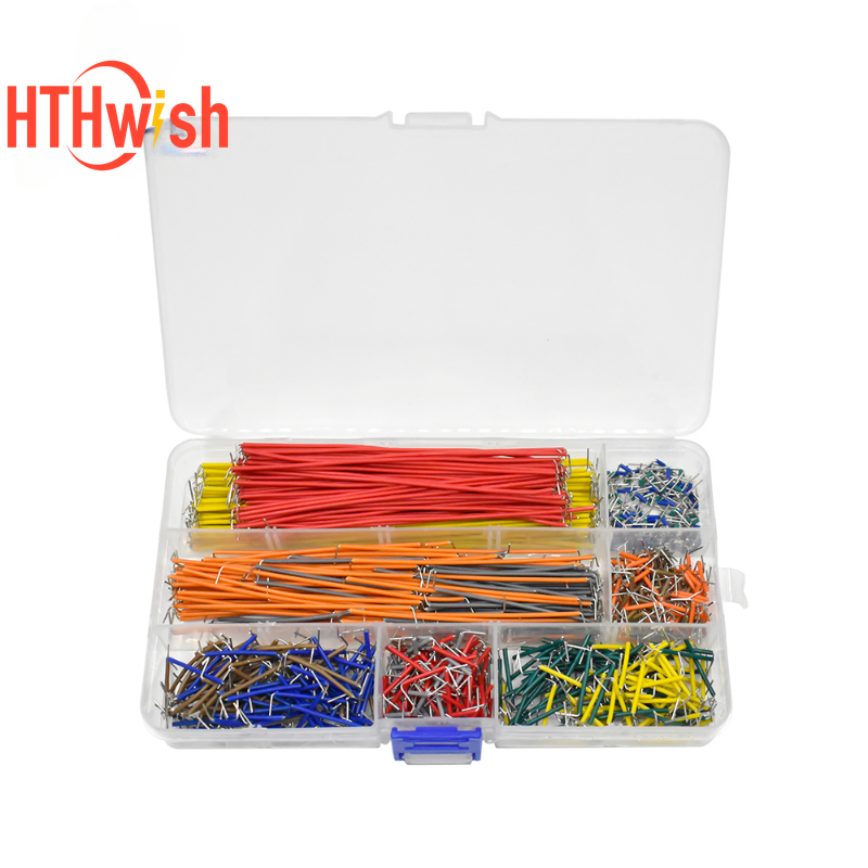 Diy Electronics Breadboard - 140-840pcs vorgeformtes Brotboard-Überbrückungskabel-Kit 14 Längen sortiert