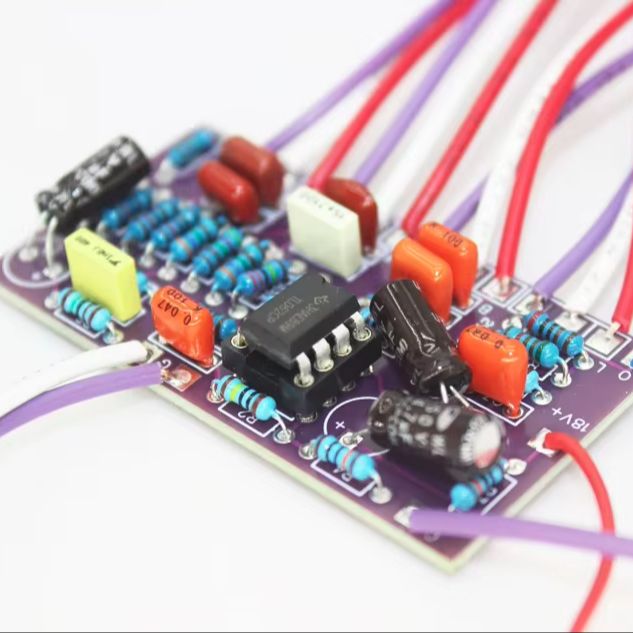Diy Guitar Electronics Kit - Jazz Bass Aktiv-Vorverstärker-Kit, 3-Band-Equalizer-Tonregelplatine mit Pegelknopf,