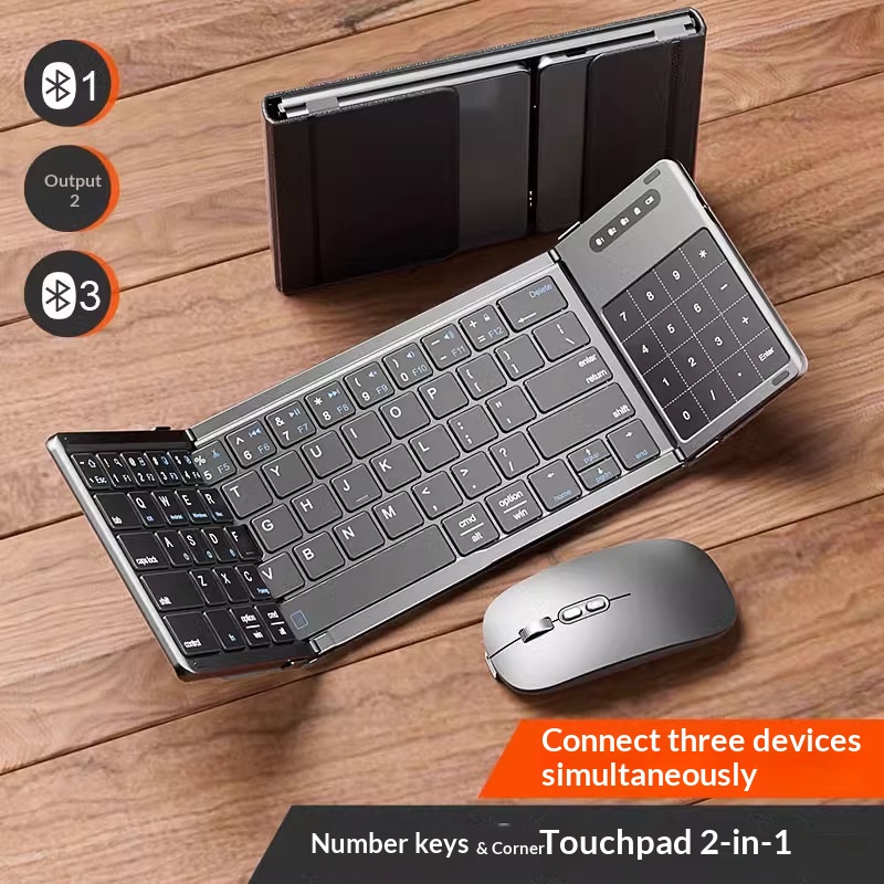 Diy Mouse Electronics - Mengzu Tri Fold kabellose Bluetooth-Tastatur mit