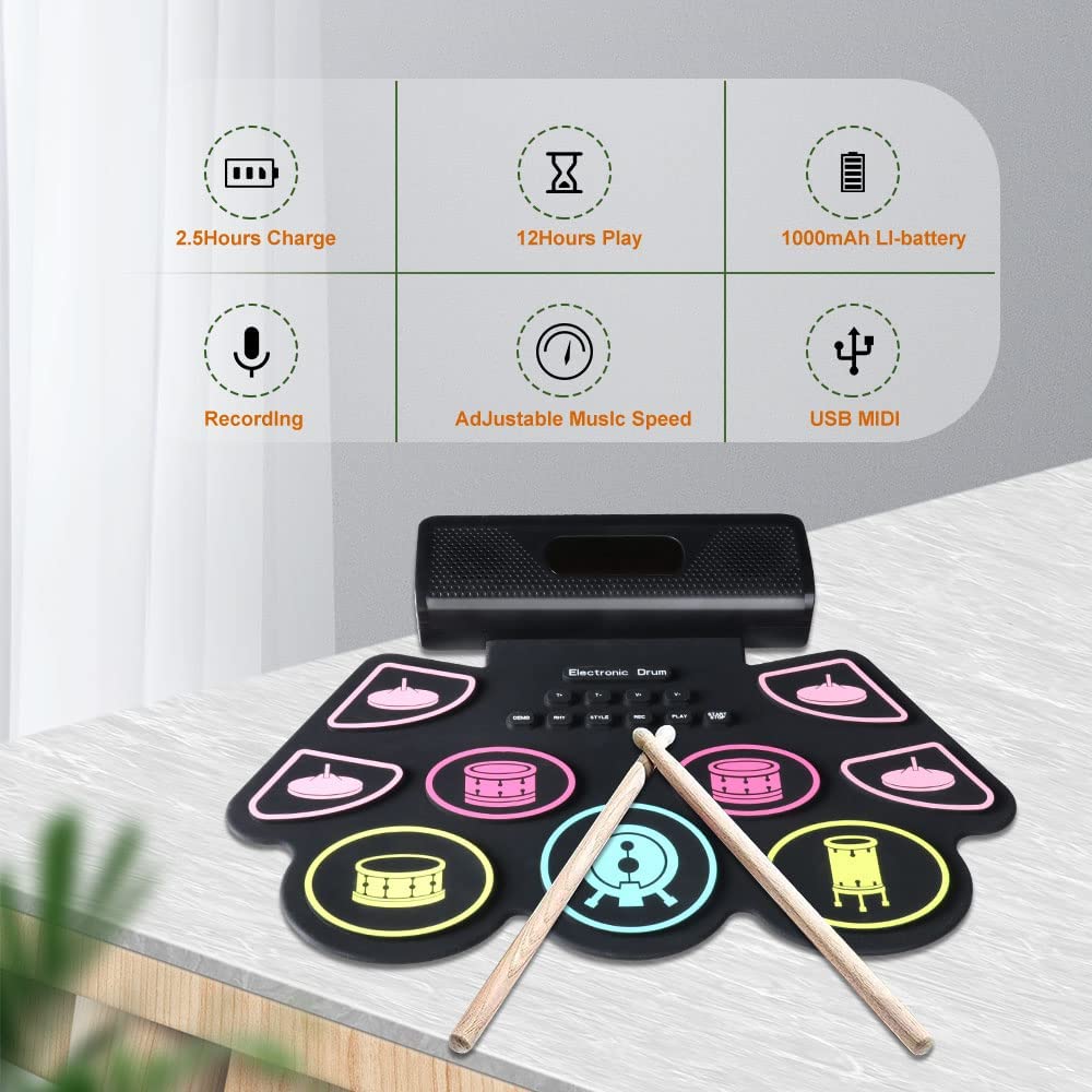 Digital Drum Set Silikon Tragb – Diy Electronics Projects For Adults Bewertung und Preis