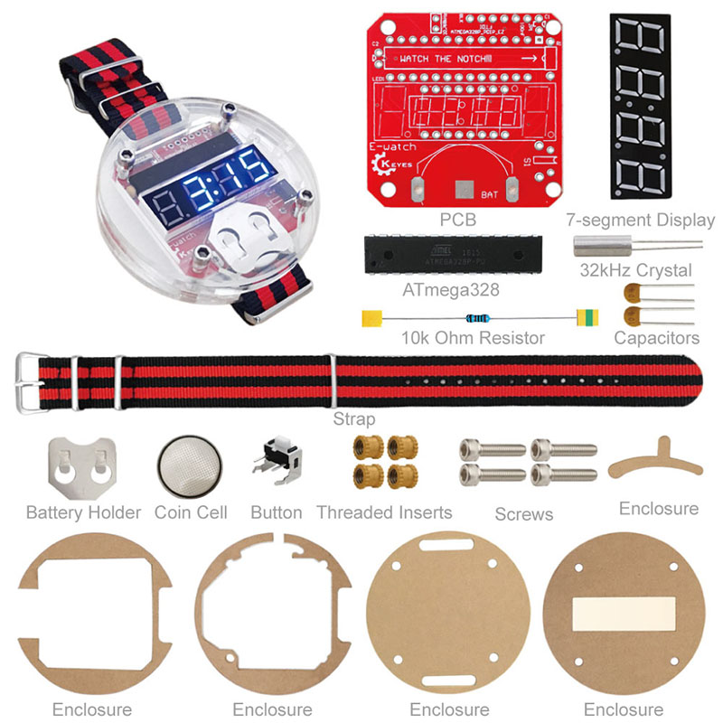 Single Chip LED Kit Uhr DIY Bi – Diy Electronics Kits Bewertung und Preis