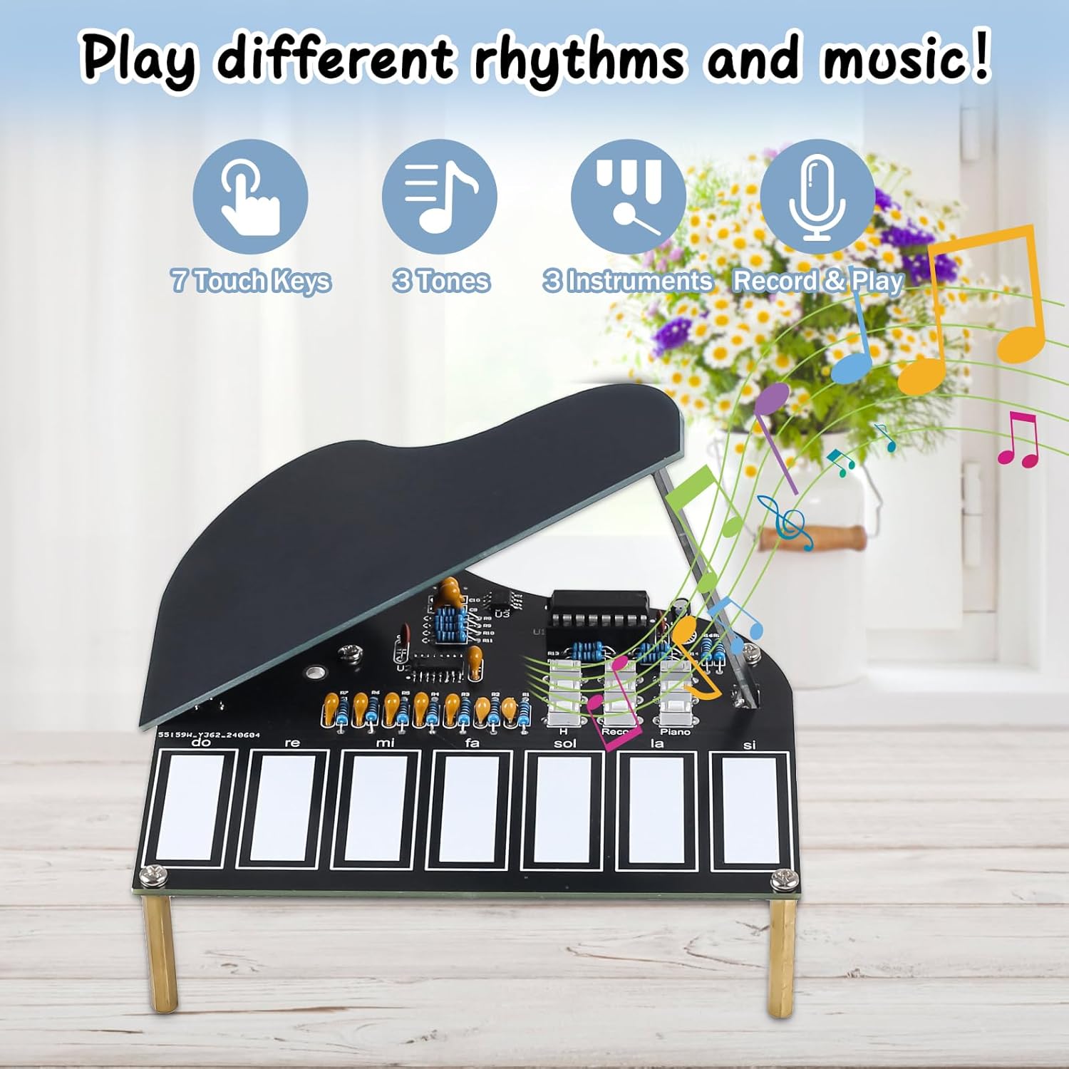 DIY-Lötübungsset, 7-Tasten, Mi – Diy Guitar Electronics Kit Bewertung und Preis