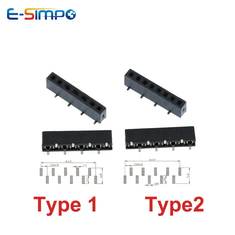 10 stücke 2,0mm Pitch SMD 1*3P – Male Female Header Pin Bewertung und Preis