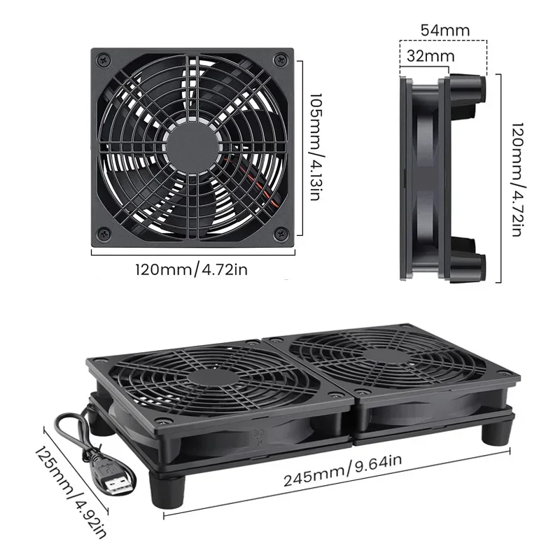 Router-Kühlventilator Hoher Lu – Diy Electronics Case Bewertung und Preis