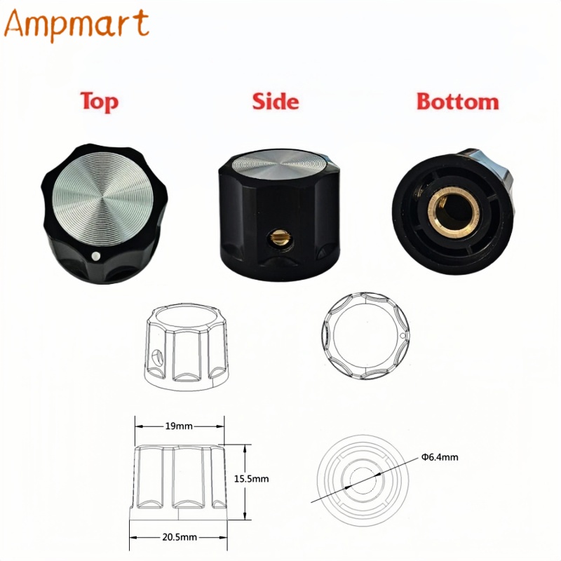Ampmart 21x16mm Audio-Reglerkn – Diy Guitar Electronics Kit Bewertung und Preis