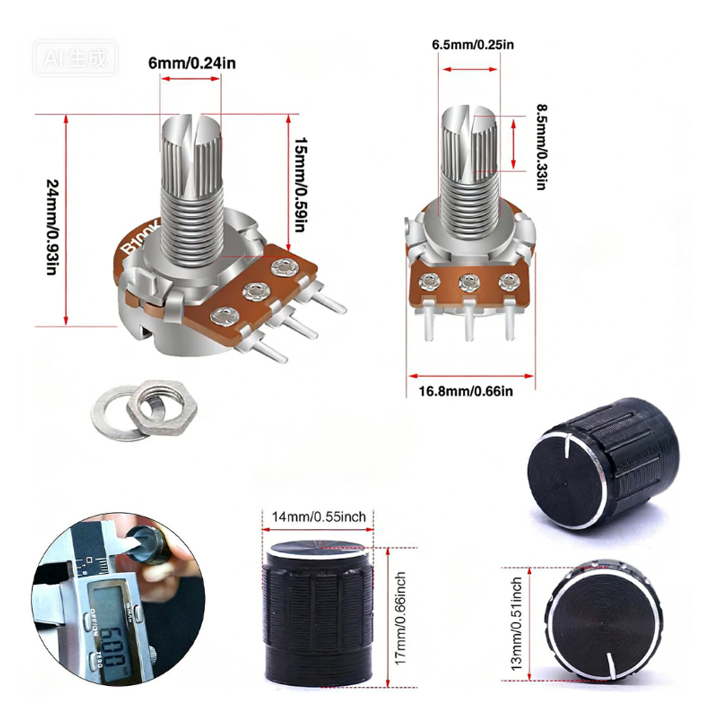 84-teiliges Potentiometer-Set  – Diy Guitar Electronics Kit Bewertung und Preis