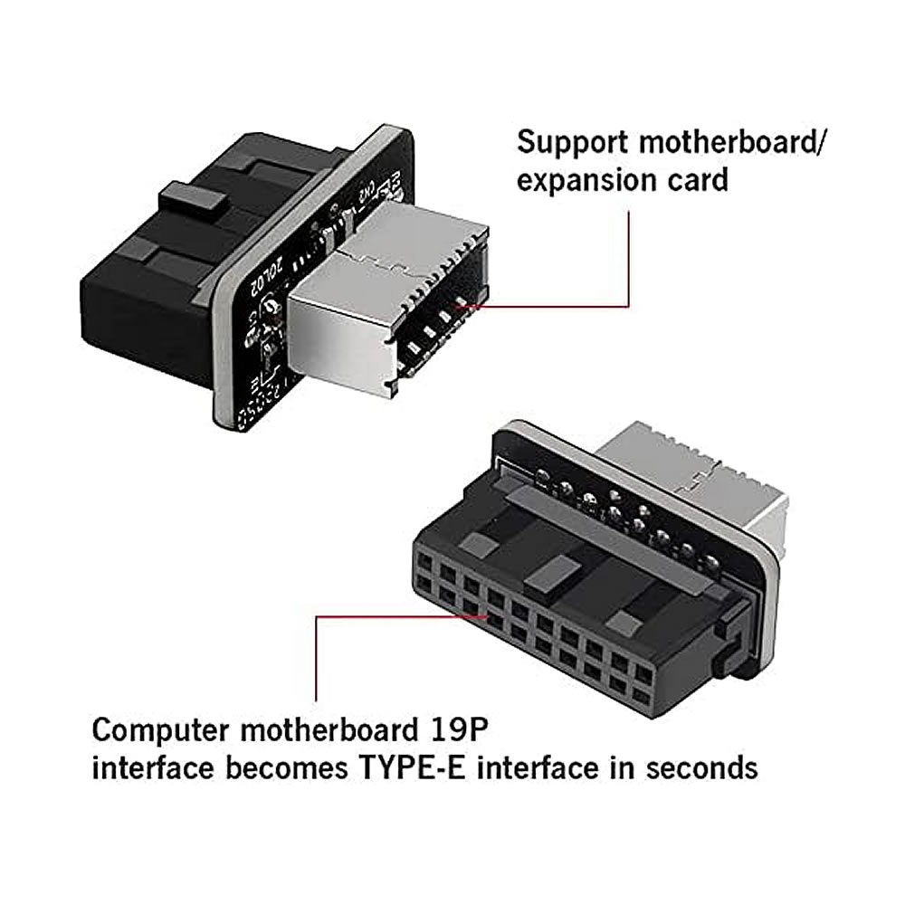 USB 3.0 19/20-Pin auf Typ E Ad – Male Female Header Pin Bewertung und Preis