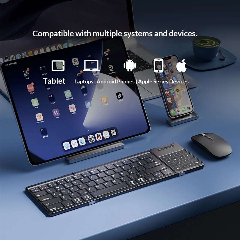 Mengzu Tri Fold kabellose Blue – Diy Mouse Electronics Bewertung und Preis