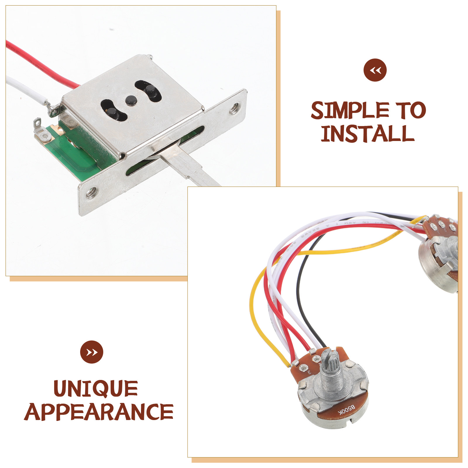 1 Set Gitarren-Verkabelungsset – Diy Guitar Electronics Kit Bewertung und Preis