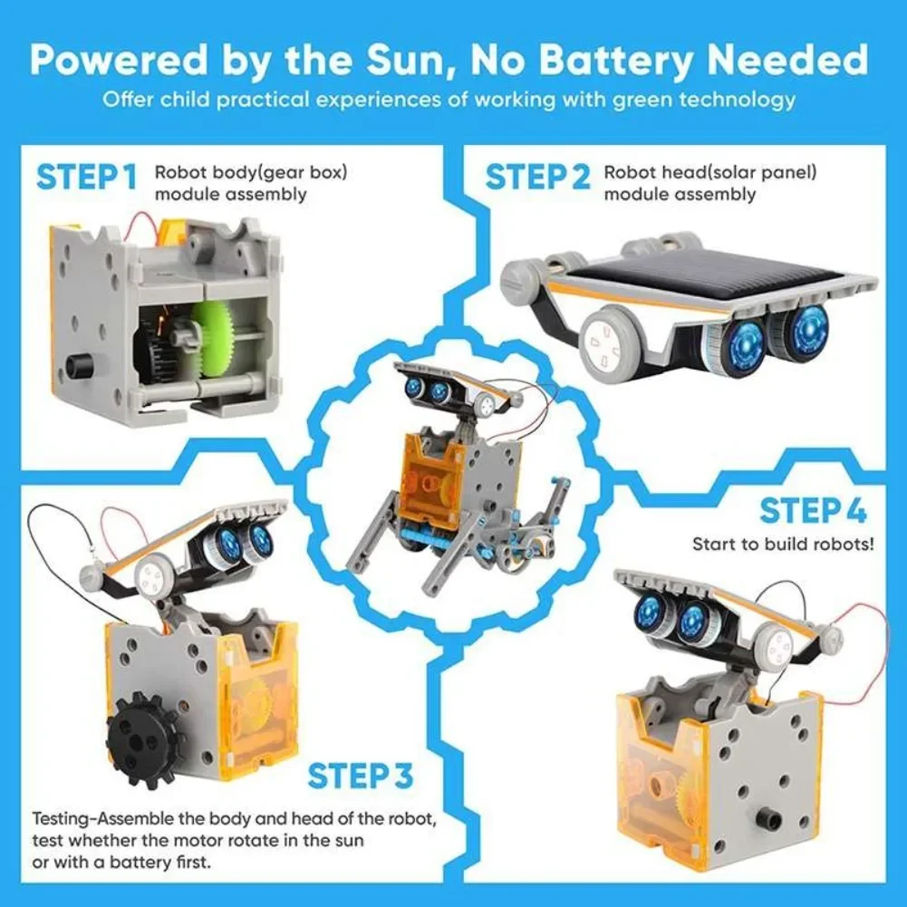 13-in-1 solarbetriebener Robot – Diy Lego Electronics Bewertung und Preis
