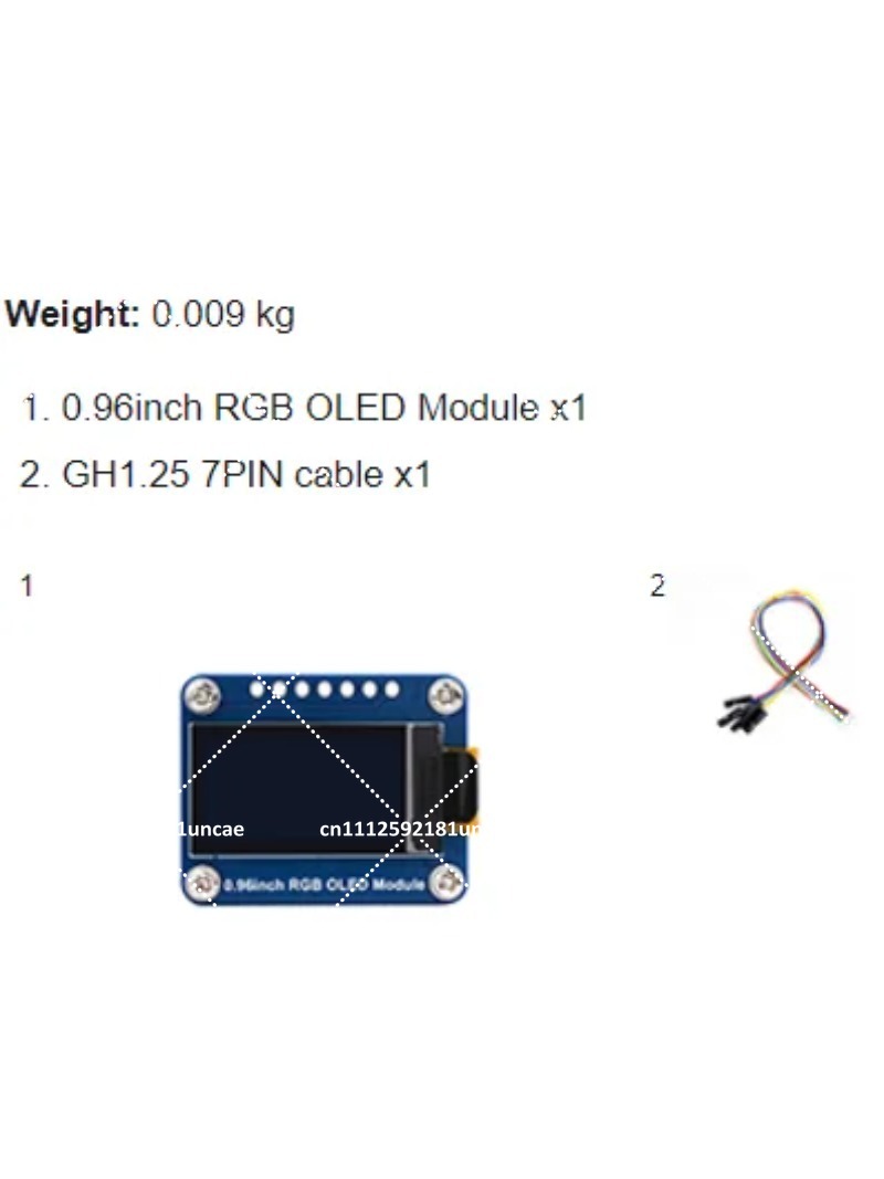 0,96 Zoll RGB OLED Display-Mod – Oled Display Module Bewertung und Preis